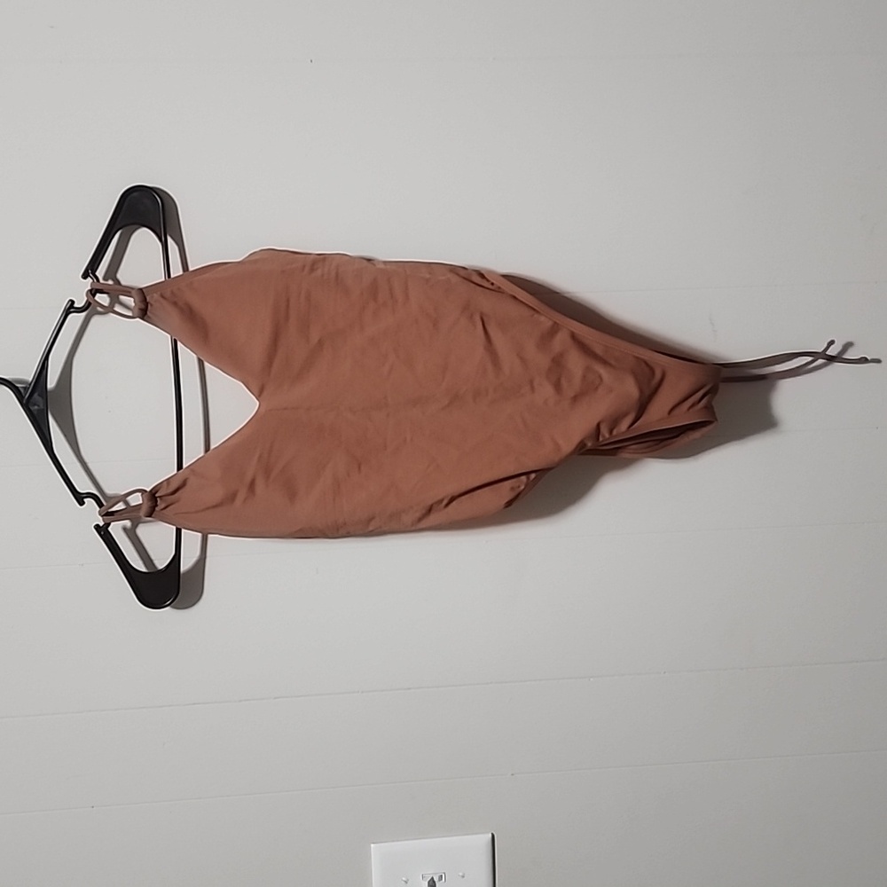 Brown One Piece Swimsuit